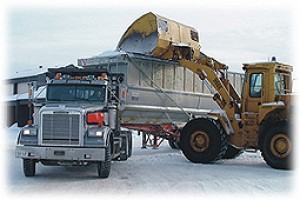 Snow Loading and Hauling